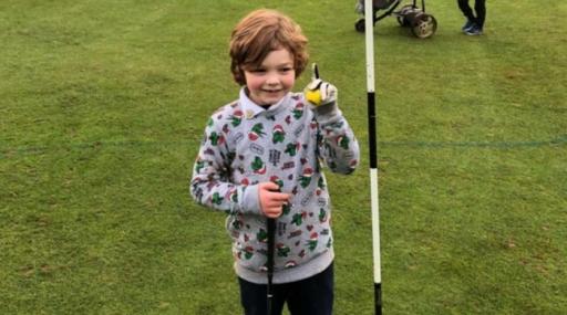 Seven-year-old gets hole-in-one on first outing