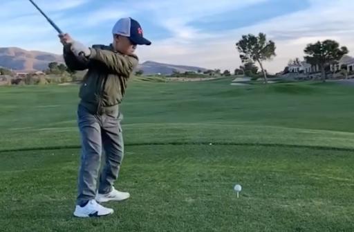 WATCH: How much would you pay to have this 8-year-old&#039;s golf swing?!