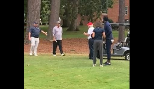 NBA champion JR Smith STEPS IN BEEHIVE in debut college golf event!