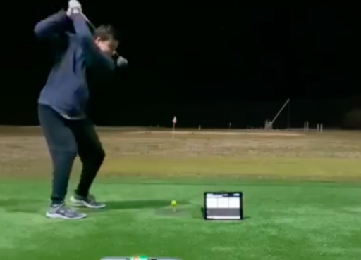 Golfer hits a drive 338 YARDS while using a children&#039;s driver!