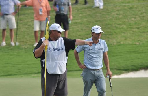 Caddie takes blame for unraked bunker at US PGA
