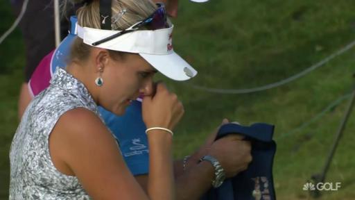 Lexi Thompson misses cut in tears at Evian after flubbing chip at 18th