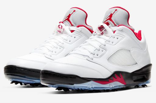 Nike Air Jordan 5 Low Golf Fire Red shoe is out on Friday