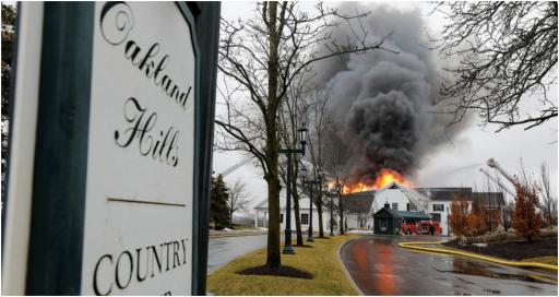 Fire chief reveals possible cause of Oakland Hills Country Club fire