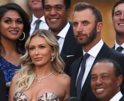 Ryder Cup stars and WAGS dress up for gala dinner; Dustin Johnson back with Paulina Gretzky