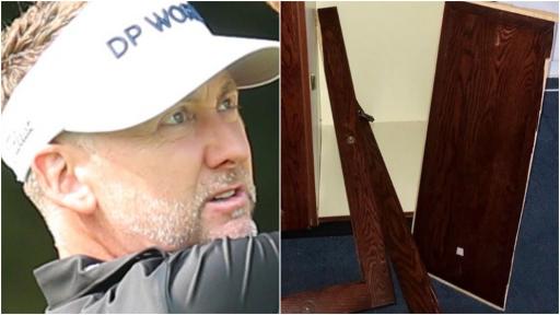 Ian Poulter pays up after smashing in his US Open locker!