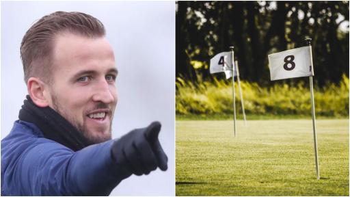 Harry Kane pictured PLAYING GOLF with Spurs teammates at Queenwood