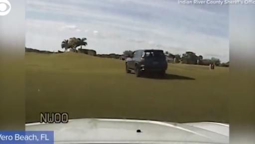 WILD POLICE CHASE breaks out on Florida golf course