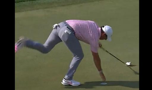 Rory McIlroy nearly FACE PLANTS the cup after taking tumble at Bay Hill