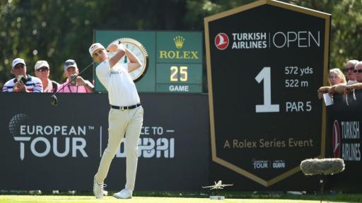 Matthias Schwab leads by one in the Turkish Airlines Open