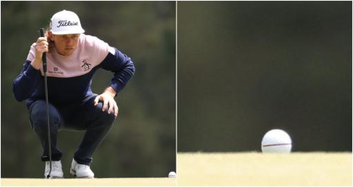 The Masters: Did you notice Cameron Smith lining up his putts like this?