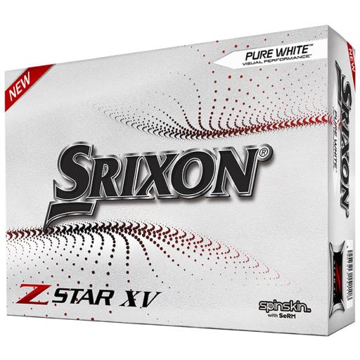 SRIXON Z-STAR XV GOLF BALLS - PURE WHITE / DOZEN