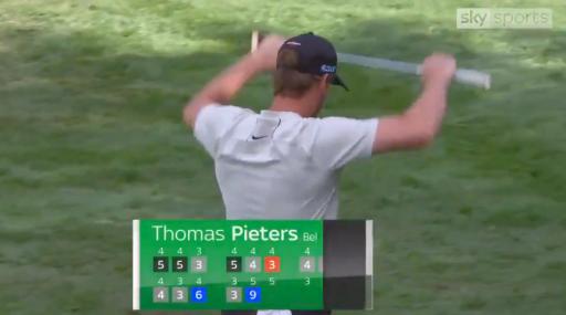 Thomas Pieters snaps putter over knee at European Masters