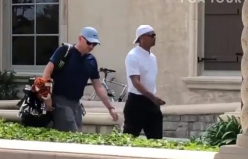 WATCH: Tiger Woods strolls into Players Championship like a BOSS!