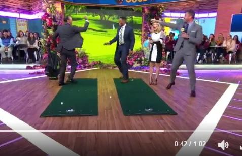 tiger woods wins trophy on good morning america