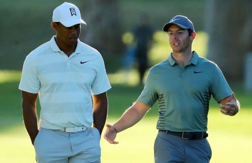 WATCH: Tiger tells Rory during golf shoot - &quot;JUST HIT THE DAMN THING!&quot;