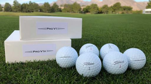 New Titleist Pro V1 and Pro V1x prototype golf balls available to players on the PGA Tour this week.