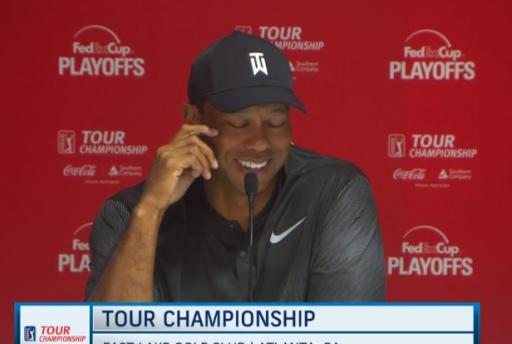 Hey Tiger, they flipped the nines at the Tour Championship...