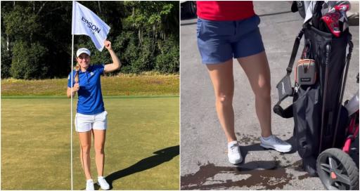 Pro makes ace on PAR-4 (!) one day after her golf bag fell into a lake