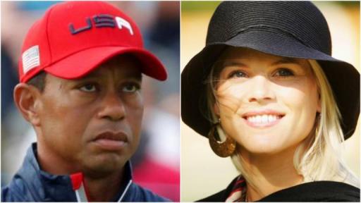 Tiger Woods sends message to ex-wife Elin Nordegren straight down camera at PNC