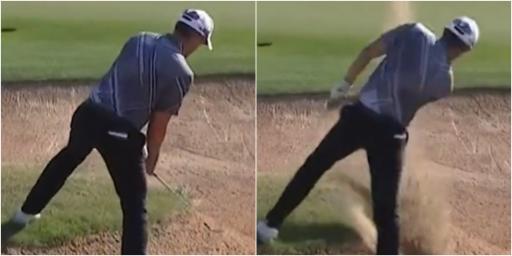 WATCH: Pro, plugged in a bunker on an upslope, executes horror shot perfectly