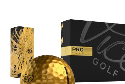 Vice Golf release limited edition Pro Plus Gold golf ball