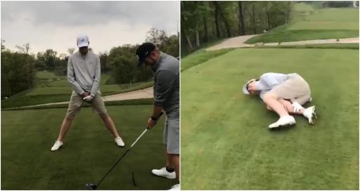 WATCH: Amateur golfer instantly regrets taking part in this video
