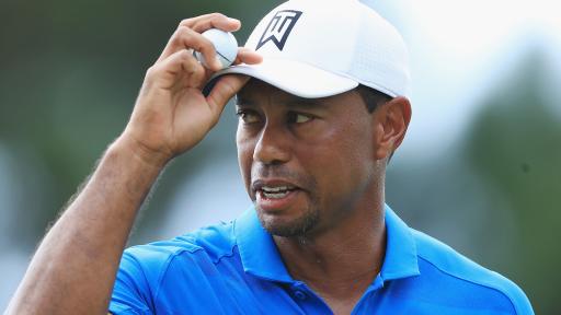 Tiger Woods hits incredible fairway bunker shot at Tour Championship