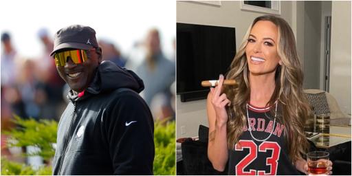 Brooks Koepka's fiancée Jena Sims does her BEST Michael Jordan impression