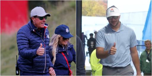 NFL quarterback gives thumbs up as he offers his BEST Phil Mickelson impression
