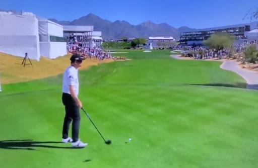 WATCH: Zach Johnson accidentally knocks his golf ball off the tee AGAIN!