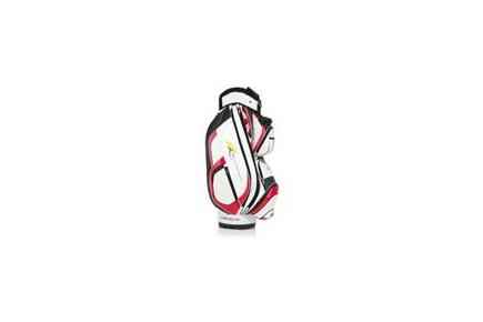 Deluxe II Cart Bag - White/Scarlet Red