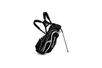 Monza Featherweight Stand Bag - Black/White