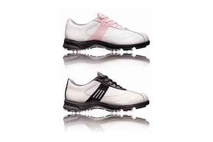 Ladies Torsion Euro Golf Shoes - White/Black/Silver