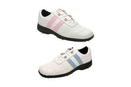 Ladies Lyon II Freedom Comfort Golf Shoes - White/Light