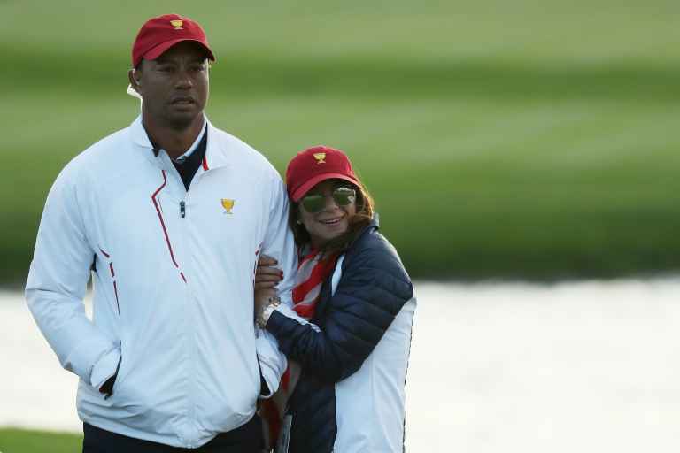 Tiger Woods spotted with new girlfriend at Presidents Cup