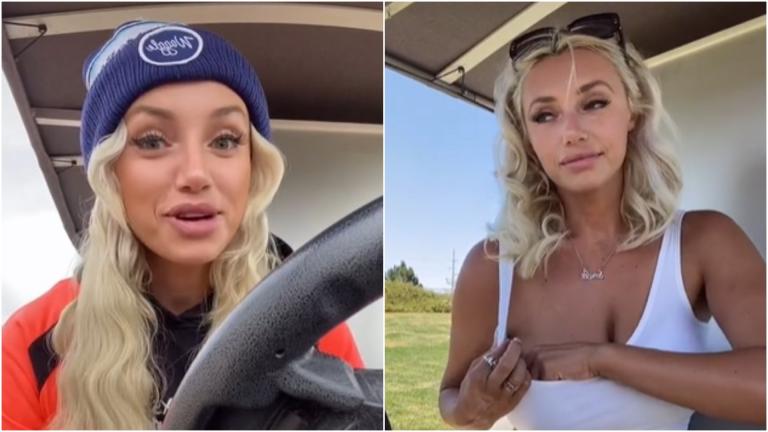 Golf cart girl Cassie Holland reveals FUNNY story about her latest ...