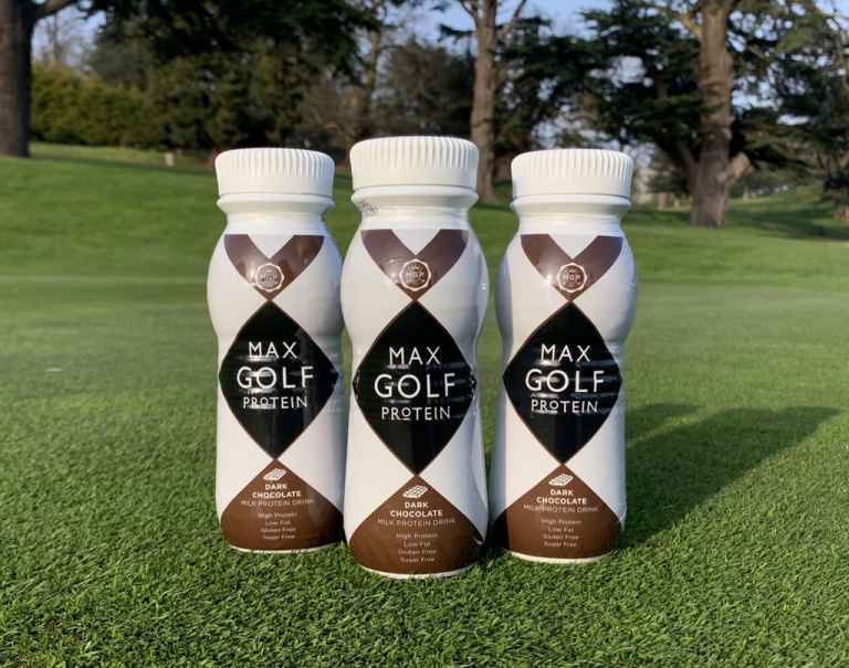 NEW! Max Golf Protein Dark Chocolate milkshake drink