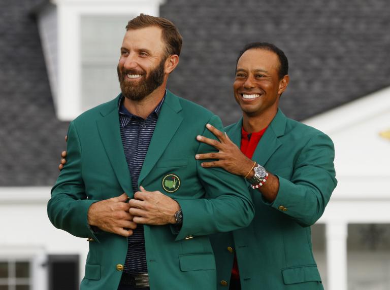 Dustin Johnson brought to tears during his Masters winning speech
