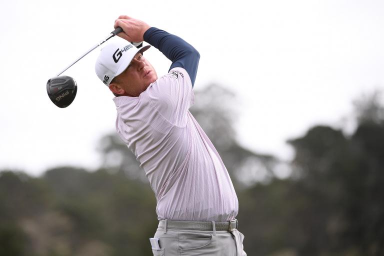 Nate Lashley GRILLED by golf fans for angry PUTTER SLAM at Pebble Beach