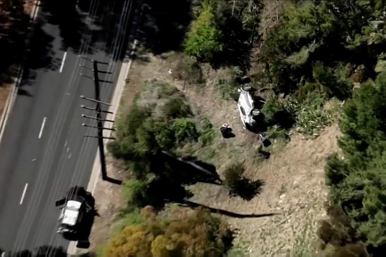 Tiger Woods FOOTAGE emerges just hours before his car crash in Los Angeles