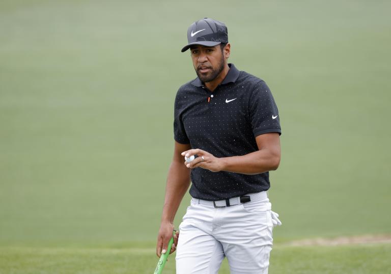 Tony Finau laughs at reporter for questioning his PGA Tour driving distance