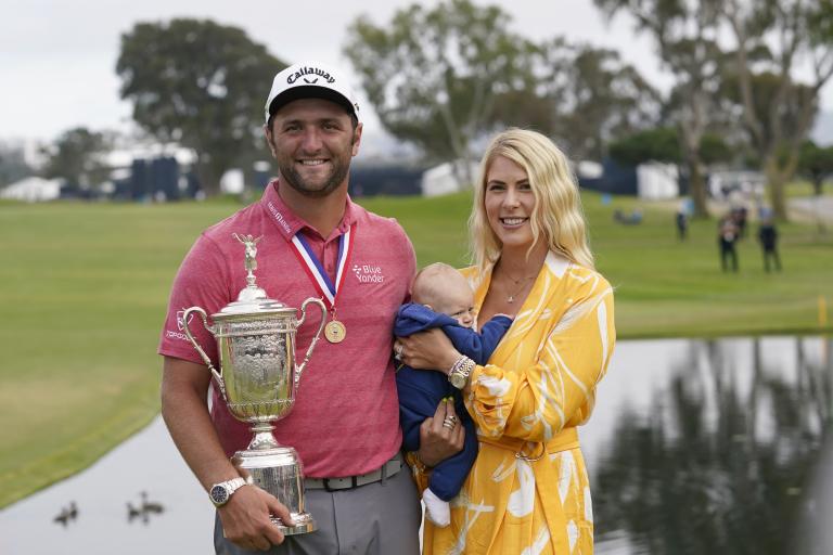 Phil Mickelson brings chair over for Jon Rahm's wife and baby at US Open