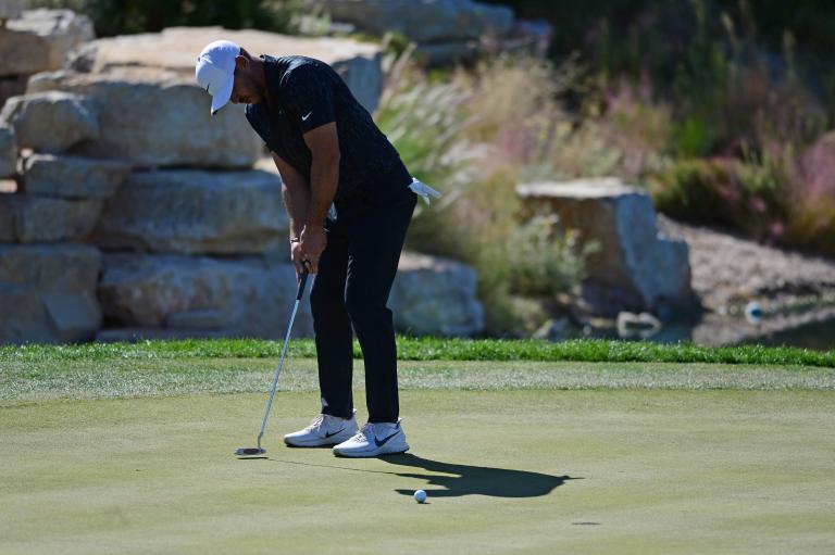 Brooks Koepka tries ARMLOCK PUTTER on PGA Tour days before Bryson DeChambeau tie