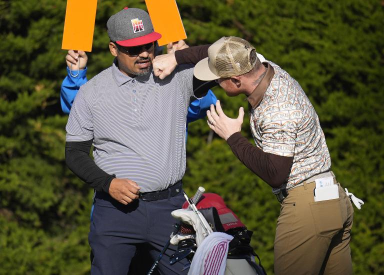 Canelo Alvarez comes 11 inches short of electric ace at Pebble Beach