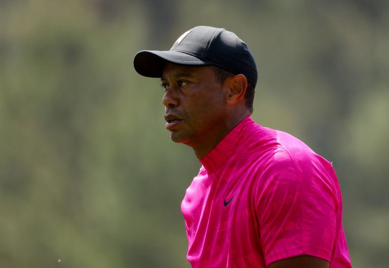 Golf fans react to Tiger Woods wearing a NEON PINK shirt at The Masters