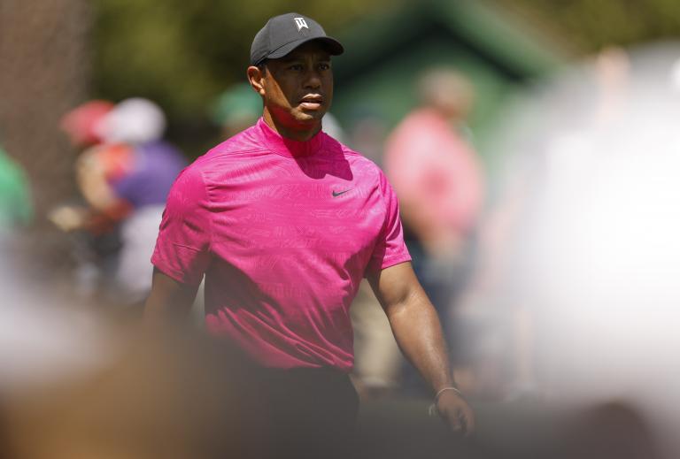 Golf fans react to Tiger Woods wearing a NEON PINK shirt at The Masters
