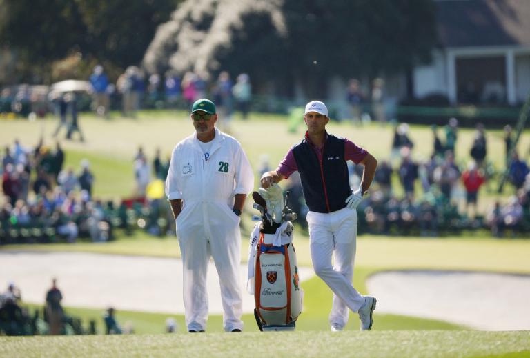 Strop alert at The Masters! Billy Horschel goes for unorthodox club toss