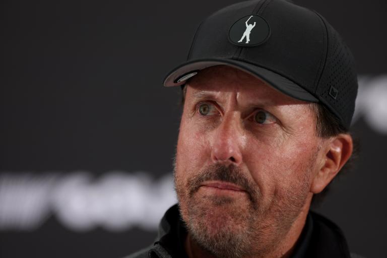 Phil Mickelson's blacked-out Masters logo at LIV Golf prompts speculation