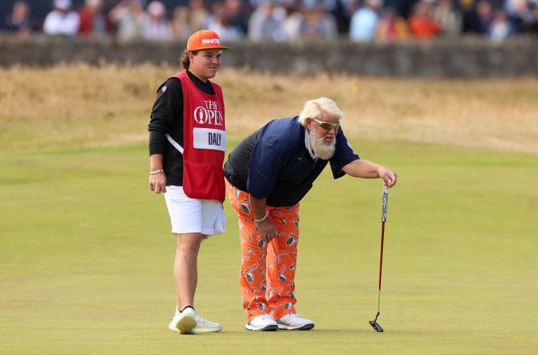 John Daly wears Hooters pants for second round of 150th Open